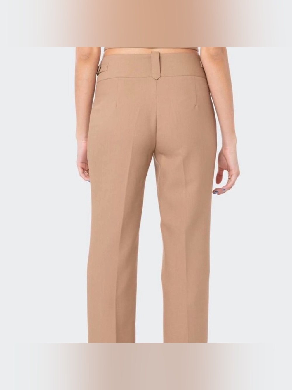 Edikted Slacks in Camel - Picture 2 of 6